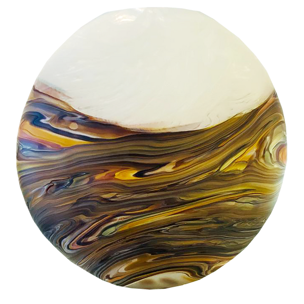 Ebb & Flow Large 11062 Lynden Over NZ Glass Art Lava Glass