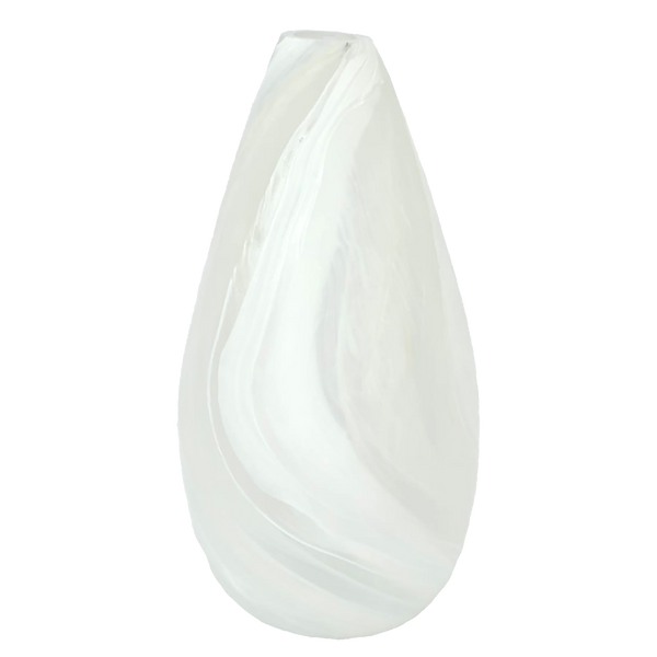 Flax Vase White 11344