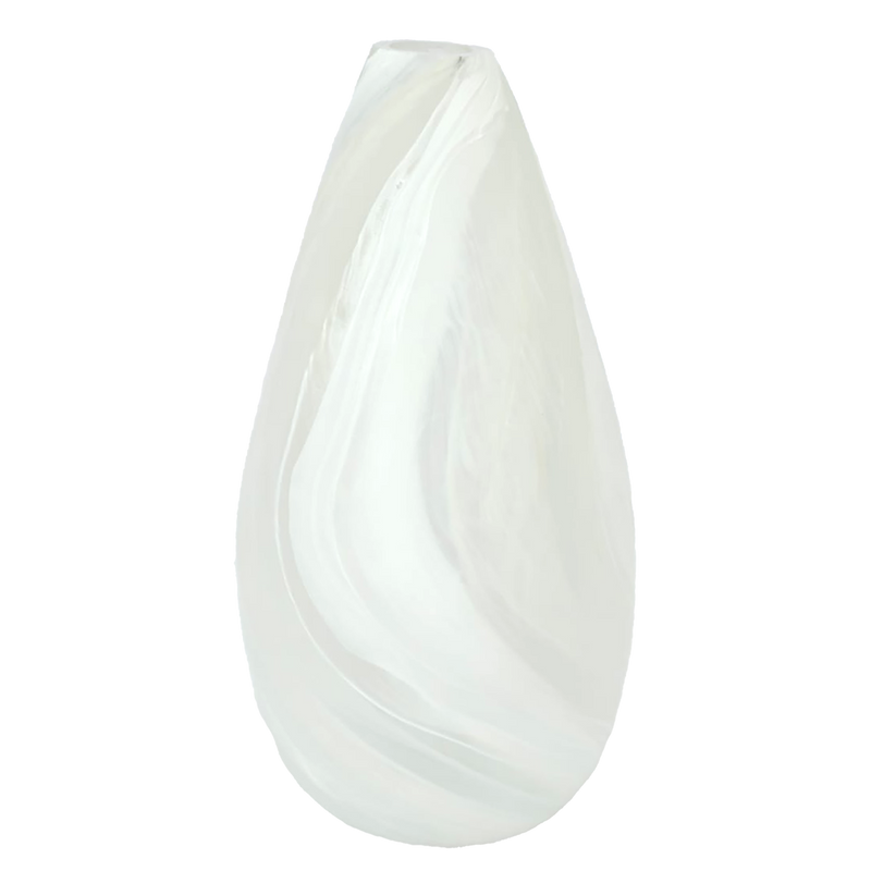 Flax Vase White 11344