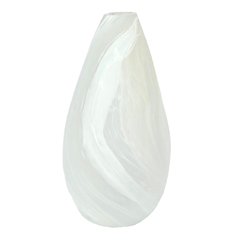 Flax Vase White 11344