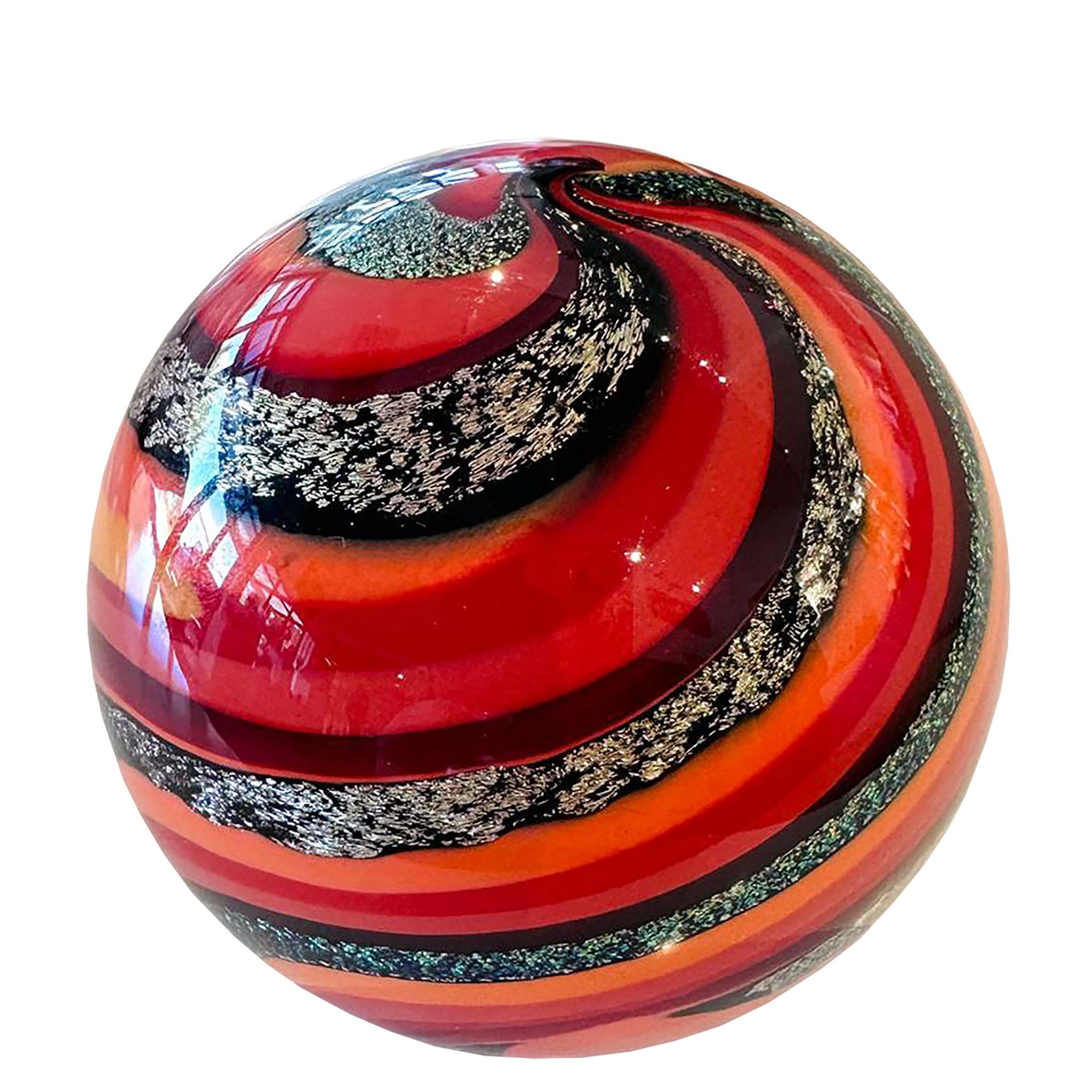 Handcrafted Glass Marble | NZ Glass Art | Art Glass | Lava Glass