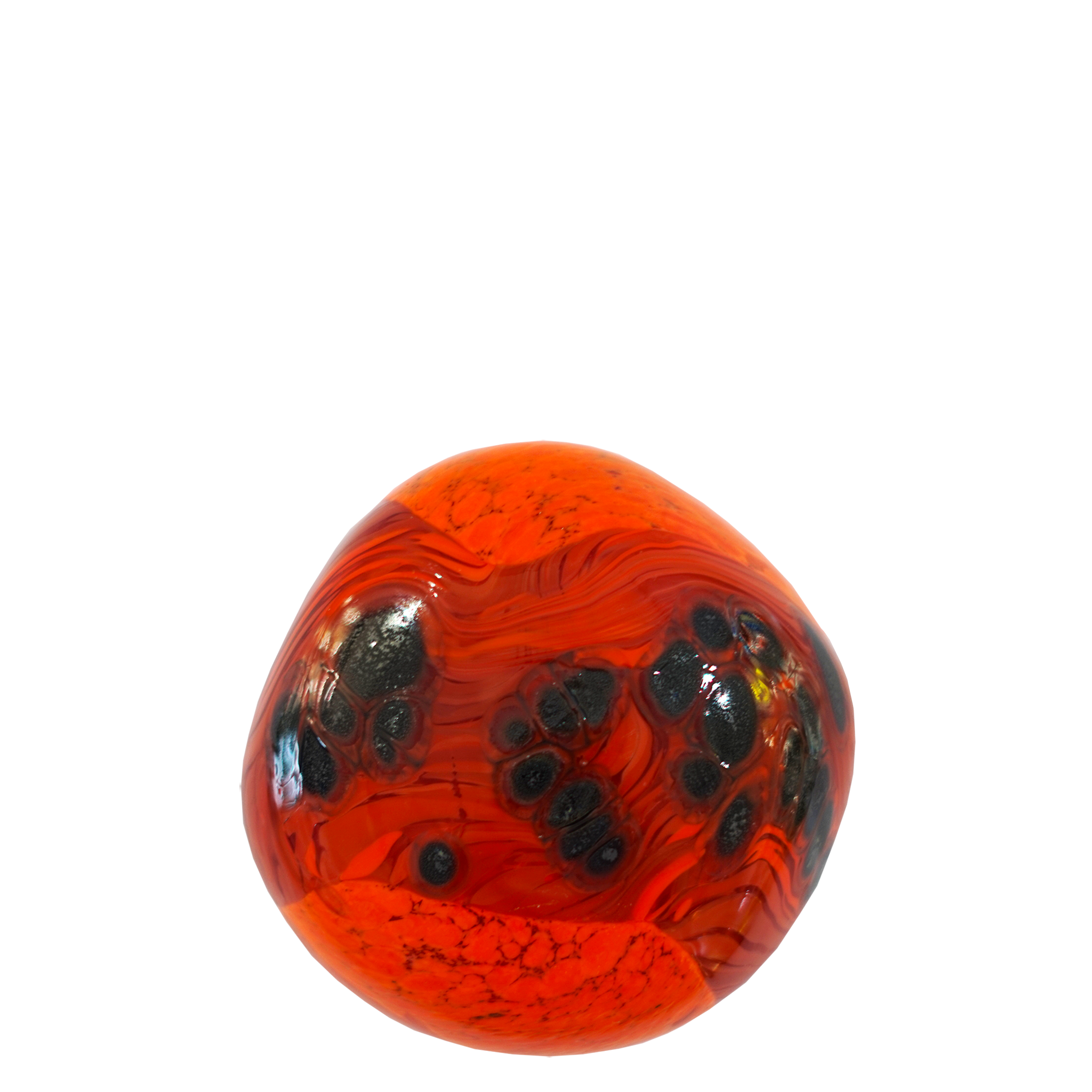 Fiery Mountain Volcanic Rock | Collectable Glass Art | Lava Glass