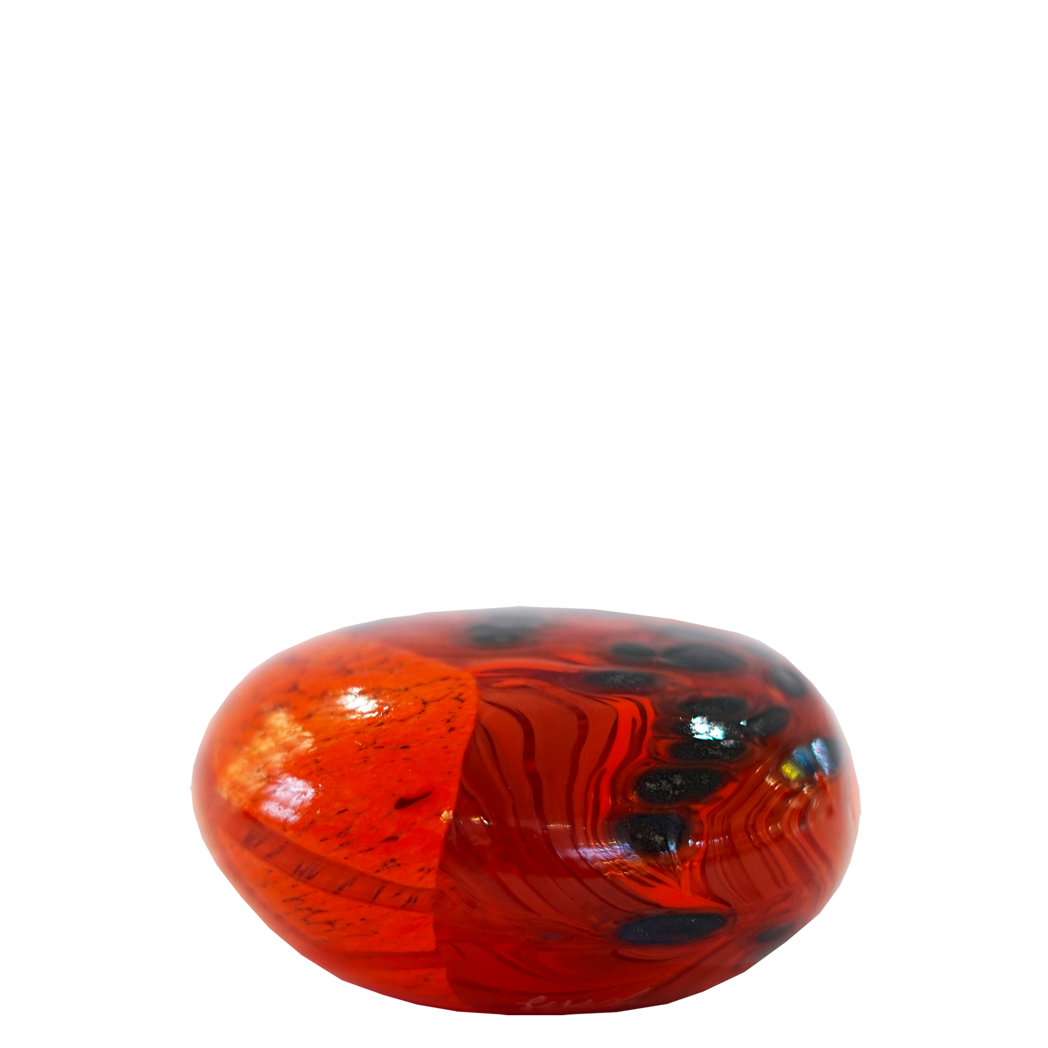 Fiery Mountain Volcanic Rock | Collectable Glass Art | Lava Glass