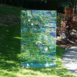 Garden Glass Art Panel
